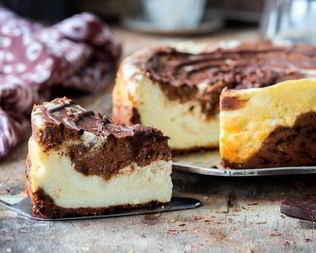 Шоколадно-сливочный чизкейк