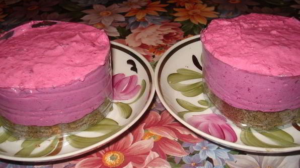 свекольный чизкейк с форелью