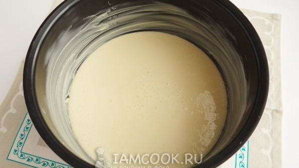 кекс на молоке в мультиварке
