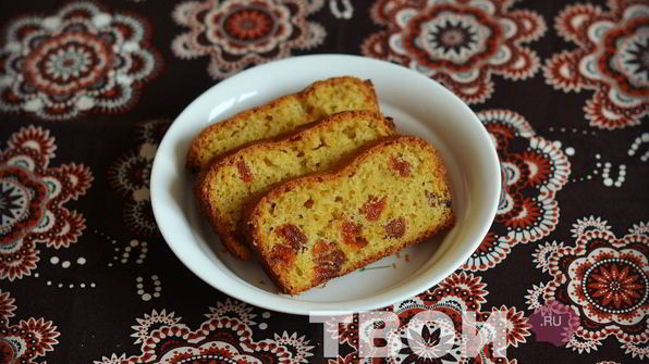 кекс с курагой и апельсиновой цедрой