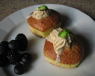 Кексики Фисташковые сердечки