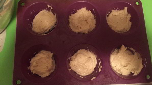 кексики с черничным джемом