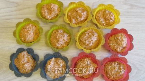 кексы морковные из овсяной и цельнозерновой муки