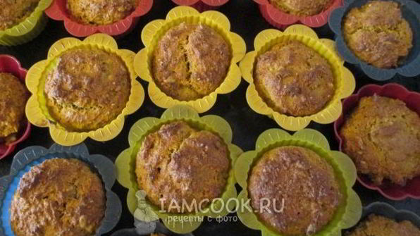 кексы морковные из овсяной и цельнозерновой муки