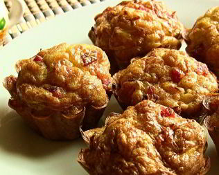 Кексы с капустой и колбасой