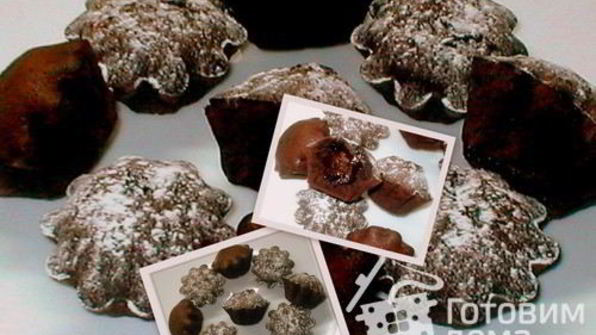 кексы с жидким шоколадом