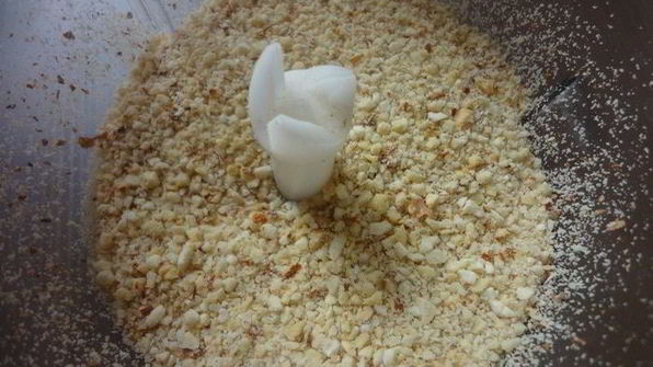 орехово-шоколадный кекс с тыквенно-кокосовой прослойкой