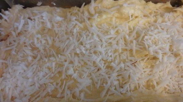 орехово-шоколадный кекс с тыквенно-кокосовой прослойкой