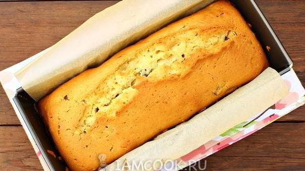 песочный кекс с изюмом