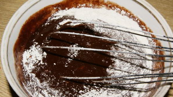 шоколадный фондан