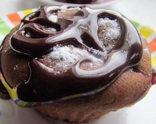 Шоколадные кексы с крыжовником