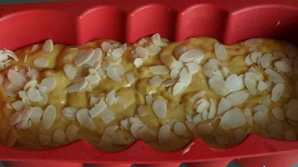 тыквенный кекс с ликером и миндалем