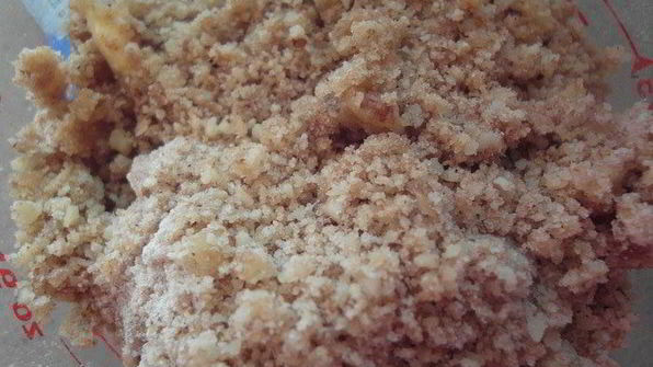 яблочные кексы с хрустящим ореховым топпингом