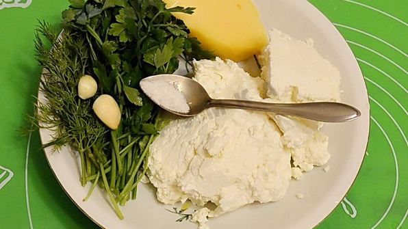 хачапури с творогом на сковороде