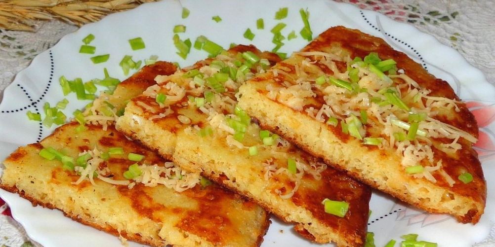 Рецепт ленивого хачапури ны сковороде