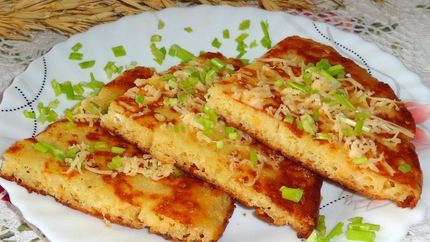 Ленивый хачапури на сковороде