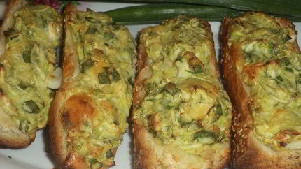 Багет с кабачково-сырной начинкой