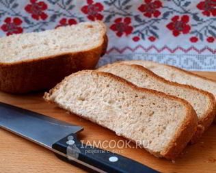 Белый хлеб с отрубями в хлебопечке