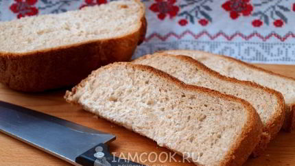 Белый хлеб с отрубями в хлебопечке