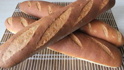 Домашние багеты на кефире