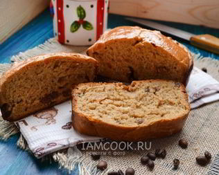 Кофейный хлеб к завтраку в хлебопечке
