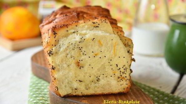 сладкий хлеб-гармошка со сливочным сыром и маком