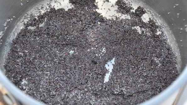 сладкий хлеб-гармошка со сливочным сыром и маком