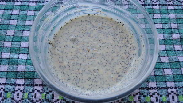 сладкий хлеб-гармошка со сливочным сыром и маком