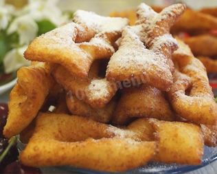 Хворост на кефире с творогом