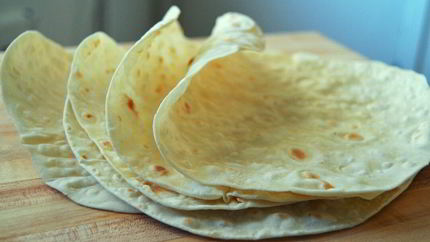 Армянский лаваш на сковороде