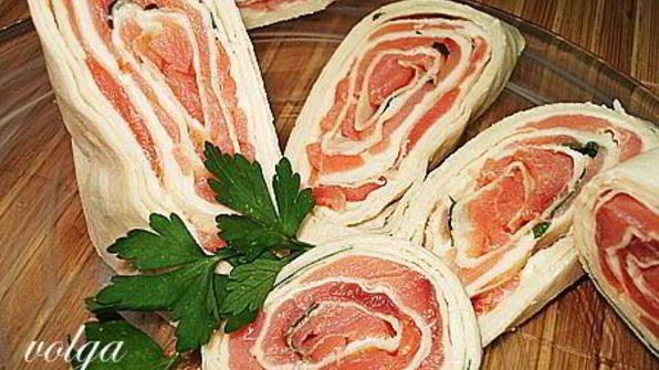 быстрая закуска из лаваша