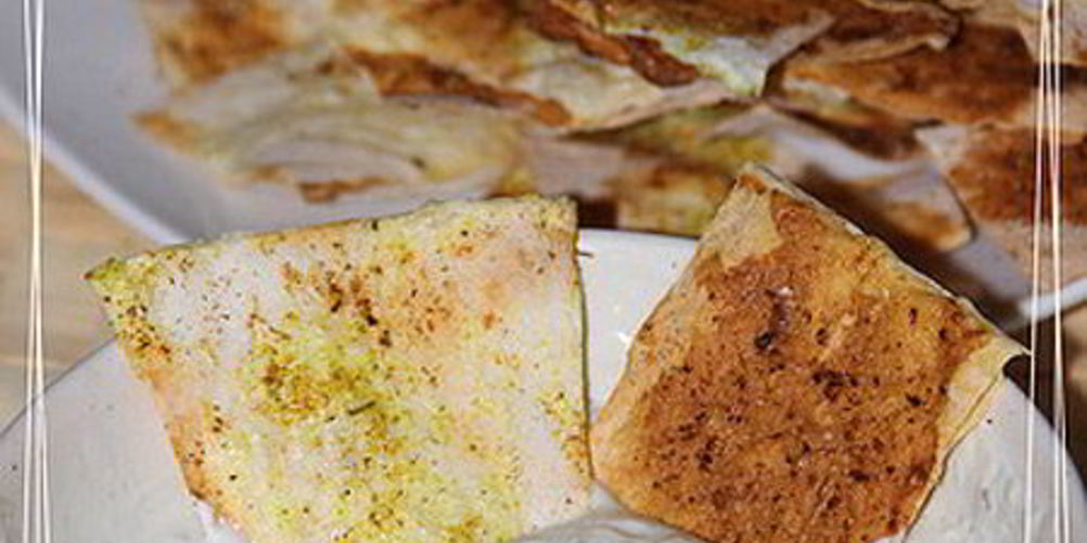 Рецепт дипа блю-чиз с чипсами из лаваша