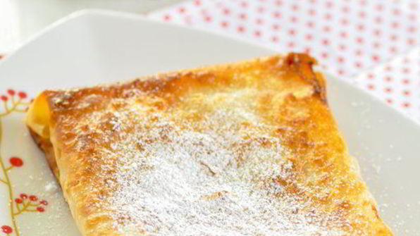 хрустящие конвертики из лаваша с фруктами