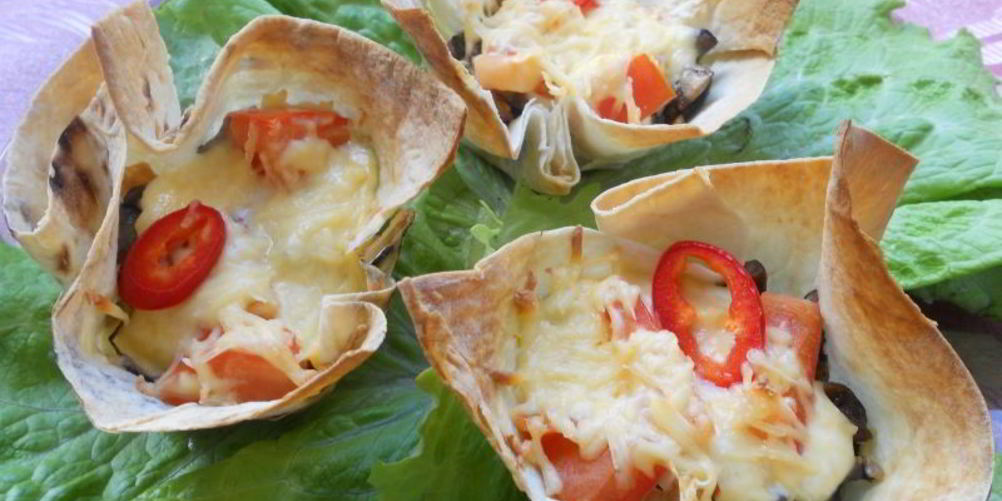 Рецепт корзиночек из лаваша с начинкой