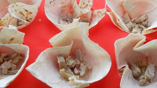 корзиночки из лаваша с начинкой