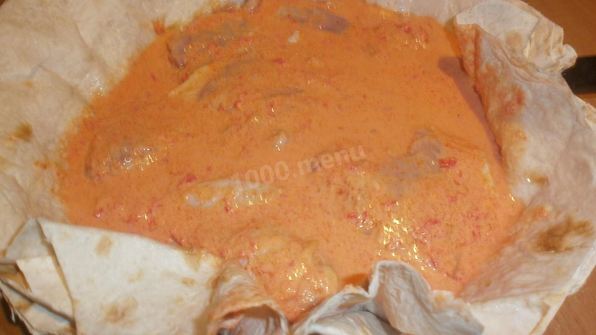 курица в лаваше по-армянски