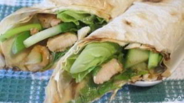 курица в лаваше