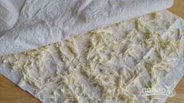 лаваш с красной рыбой и огурцом