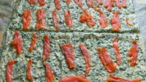 лаваш с красной рыбой