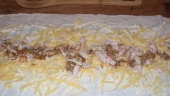 лаваш с курицей и яйцом