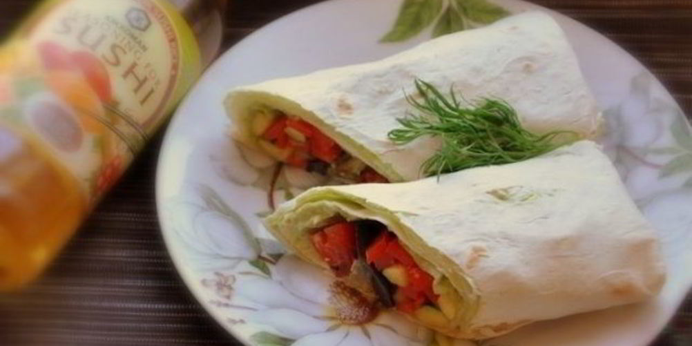 Рецепт лаваша с овощной начинкой