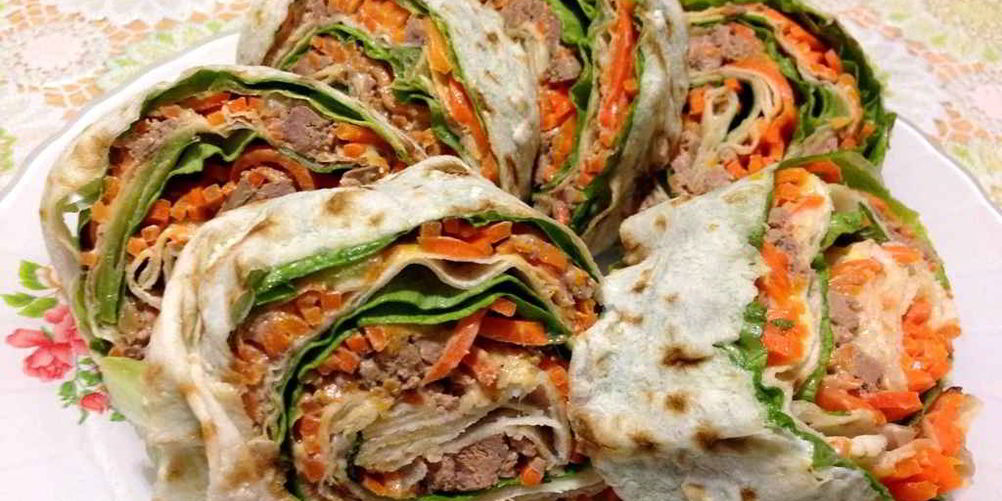 Рецепт лаваша с печенью