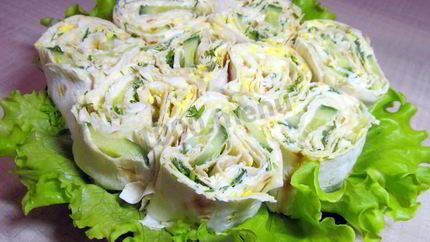 Лаваш с плавленым сыром