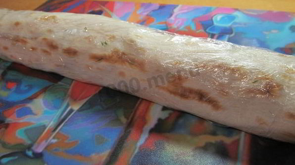 лаваш с плавленым сыром