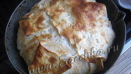 Лаваш с творогом и сыром