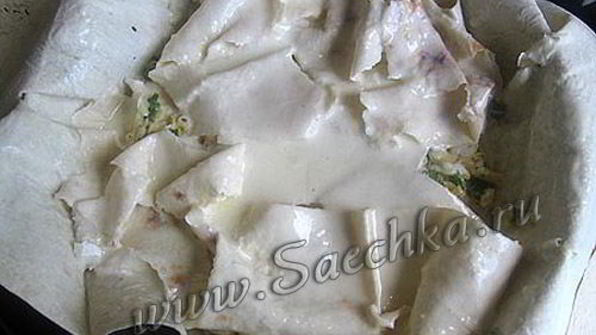 лаваш с творогом и сыром