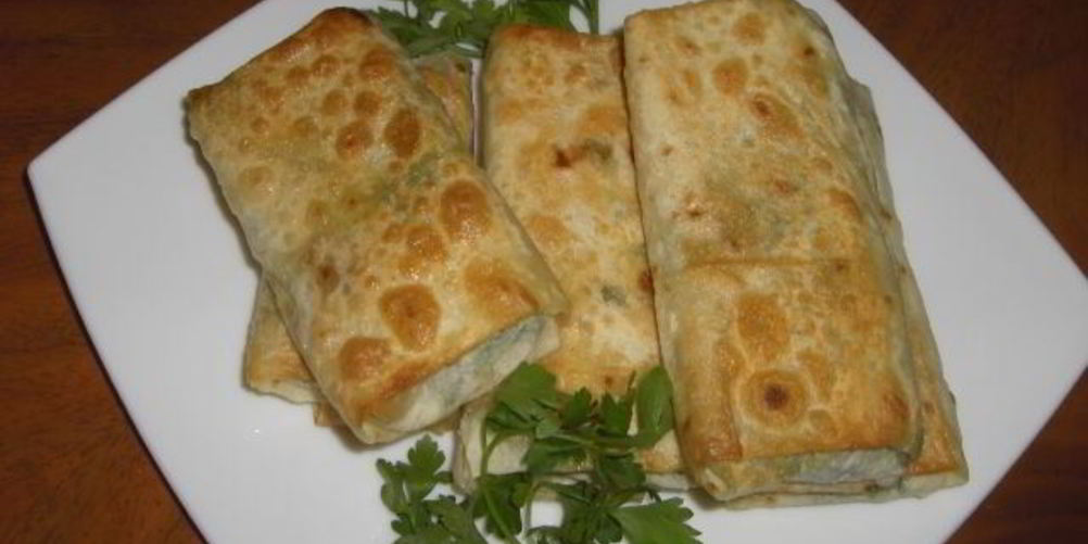 Рецепт лаваша с зеленью
