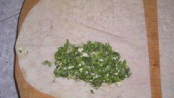 лаваш с зеленью