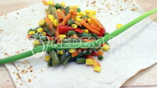 овощи в лаваше