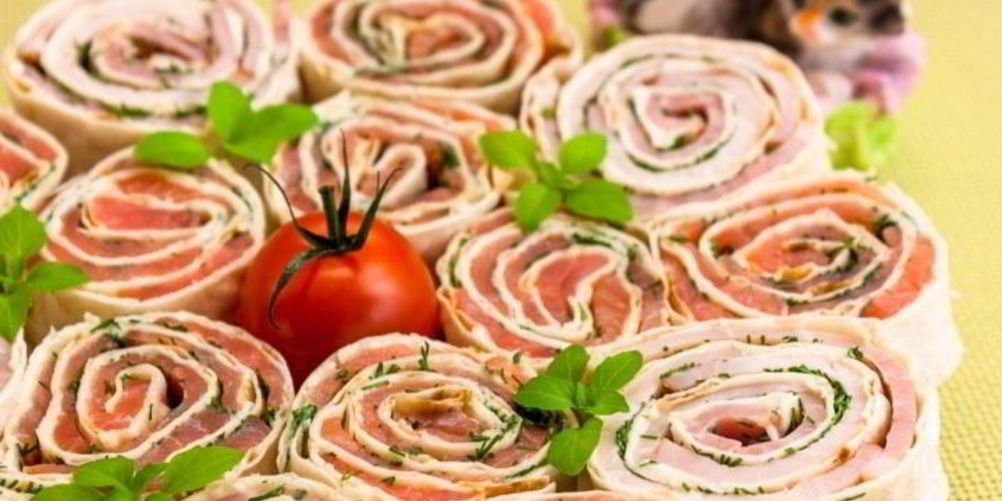 Рецепт рулетиков с лавашом